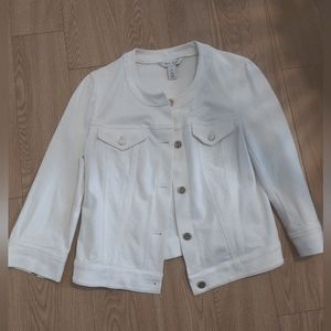 Womens white denim jacket
